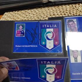 6张球星签名照片合拍