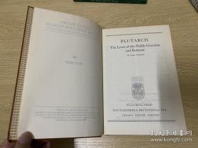 1952年版古希腊罗马贵族生活录，大诗人John Dryden英译，精装一册全。