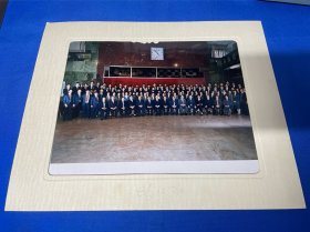 八十年代老照片收藏：中国银行某领导旧藏：出差日本与日本集团合照：1986年12月30日：彩色照片： 详情请看图片·0424·046