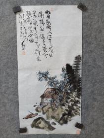 吴善升老师大写意山水，新文人画，吴善升，琅琊古郡人氏，号岌山道人、了心观主、斋号半升草堂，山东省书协会员，新文人画家，禅意书画家