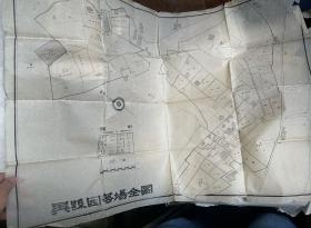 苏州园林建筑设计图纸  1958年，1963年，五七干校设计图非常少  园艺设计稿原稿一张  1958年的一半是手绘，共5大张