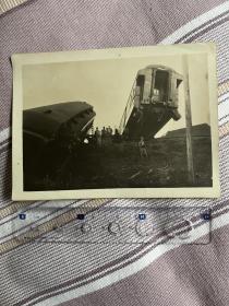 民国时期火车事故照片，尺寸大