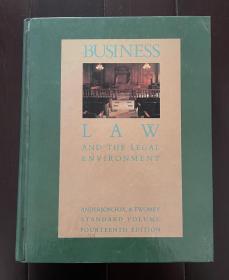 BUSINESS LAW AND THE LEGAL ENVIRONMENT 超厚册
