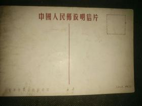 中国人民邮政1952年美术明信片‘新中国的青年组’之第4枚【青年女战士轻骑表演】绝对真品。包邮挂刷。