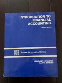 INTRODUCTION TO FINANCIAL ACCOUNTING 厚册