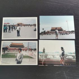 90年代天安门旅游彩色照片四枚