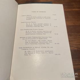 四川大学图书馆陈展猷教授藏书，1950 美国金属学会出版讲座集，金属的高温属性。16开布面精装，铜版纸印刷。