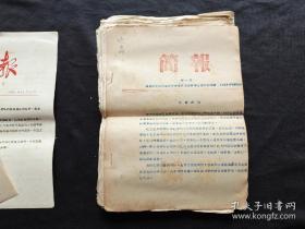 1965年 华师大参加安徽定远县四清运动大队部编  简报1-38期   +三份增刊