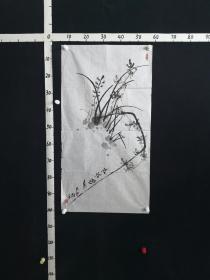 Z3-02-05个性兰草，章款不懂，国画