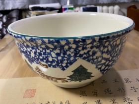 一支大青花瓷盆可以养鱼仔细看尺寸
