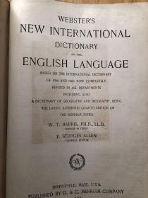（稀见）New International Dictionary of the English Language