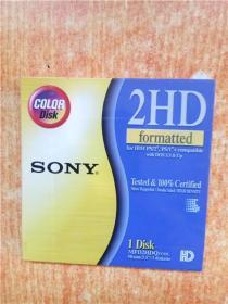 电脑软盘 SONY 2HD  空白盘 未开封