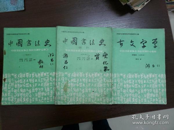 中国书法史（试用本）（图录）古文字学【三本合售】