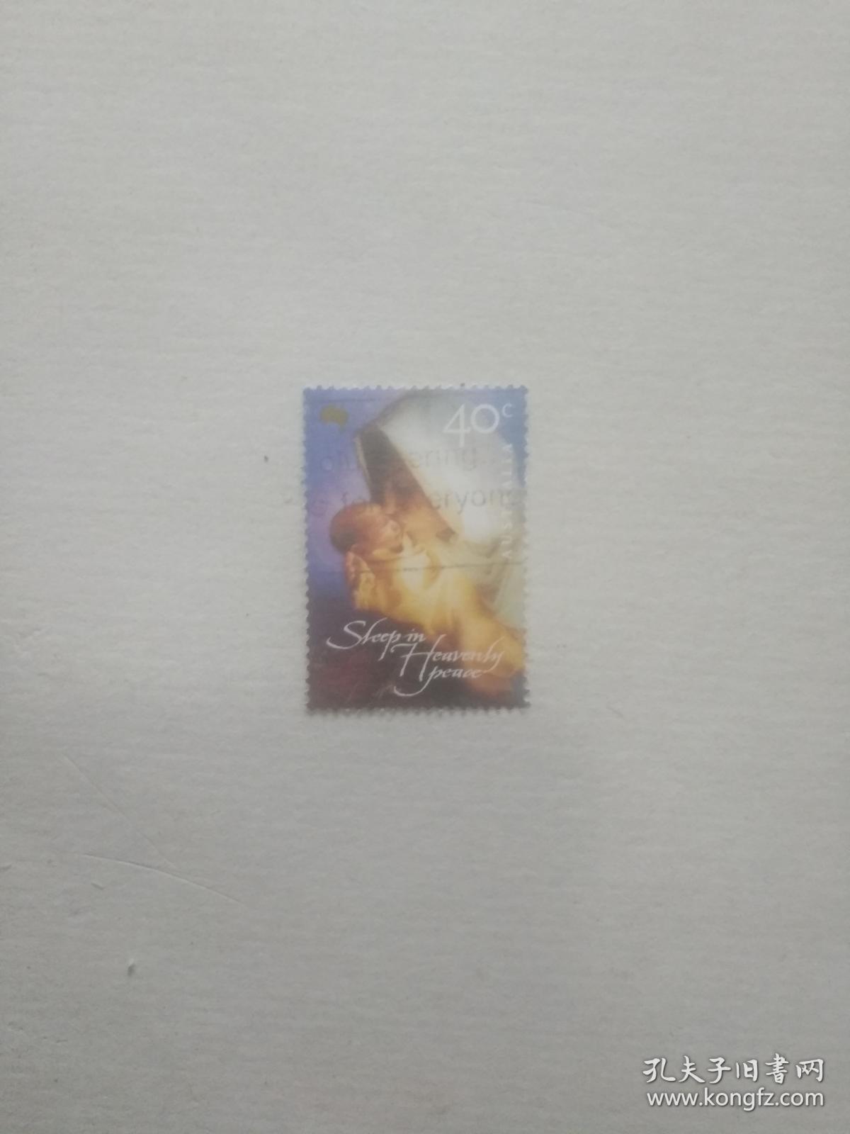 老版外国旧邮票 初生婴儿图案