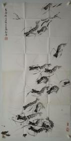 保真字画，解文金，137*68cm，辽宁省大连市美术家协会员