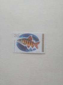 老版外国旧邮票 鲤鱼图案