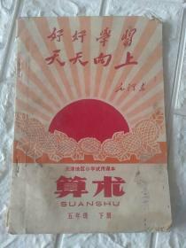 天津地区小学试用课本算数五年级下册