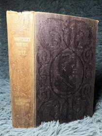 1851年 WAVERLEY NOVELS 威弗利小说   卷41   HIGHLAND WIDOW. 和  TWO DROVERS.   双面封面印有饰图 18X11.5CM