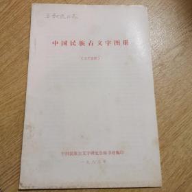 中国民族古文字图册（文字说明）王叔武同志