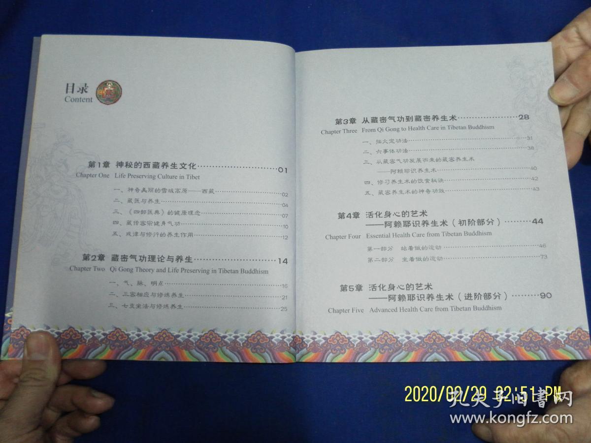 藏密养生术——来自雪域圣地的神秘古老健身养生法   24开  真人彩色图示   （阿赖耶识养生术）  2008年1版1印