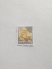 外国邮票 小票 两只小路图案
