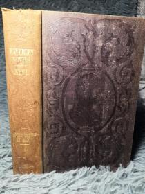 1851年 WAVERLEY NOVELS 威弗利小说 卷46  COUNT ROBERT OF PARIS   双面封面印有饰图 18X11.5CM