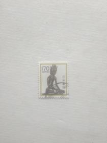 外国邮票 小票 菩萨像图案