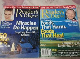 读者文摘英文原版（Readers Digest）2004年6、9、12月3本合售