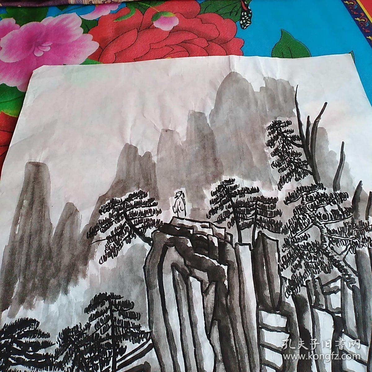 无款识国画  十