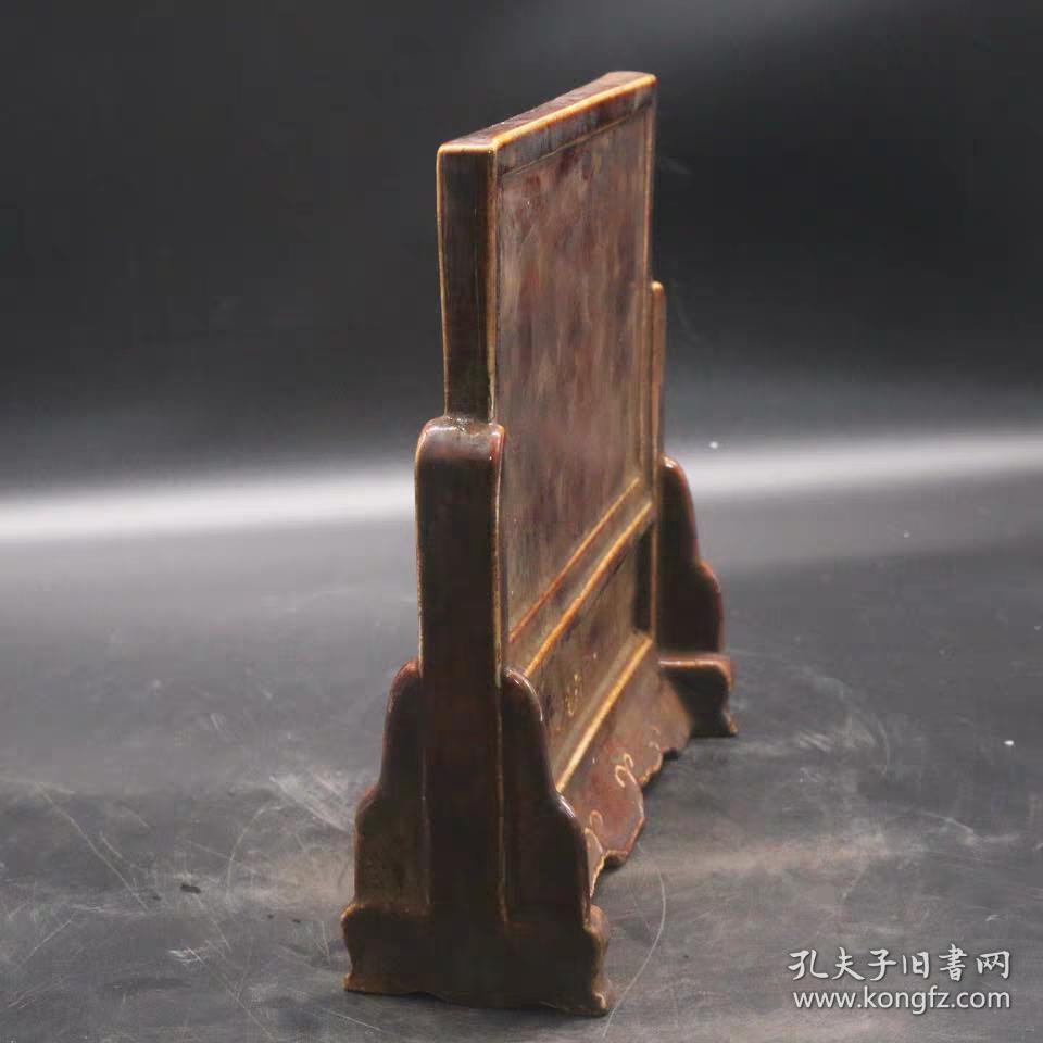 粉彩人物小屏风