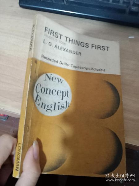 FIRST THINGS FIRST