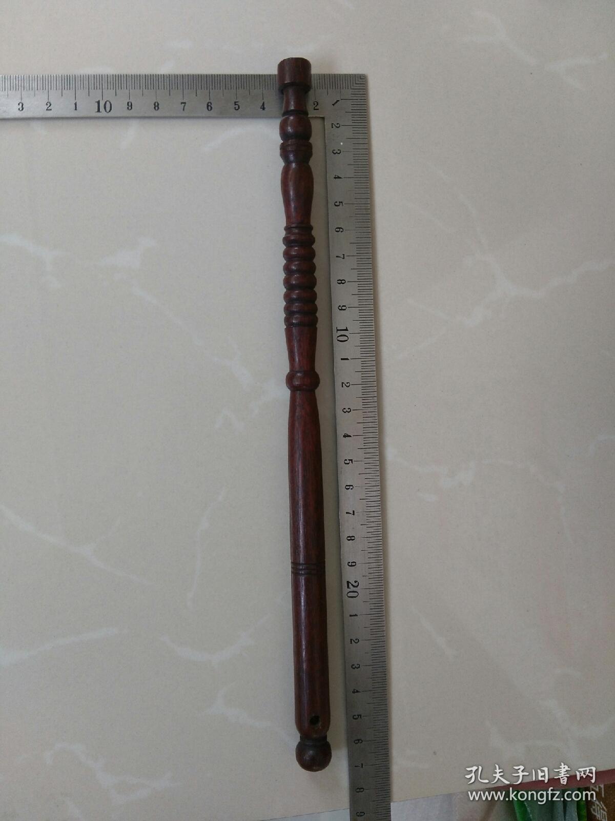 民国，红木苍蝇甩子，拂尘〈把〉，长约26㎝