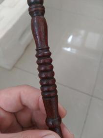 民国，红木苍蝇甩子，拂尘〈把〉，长约26㎝