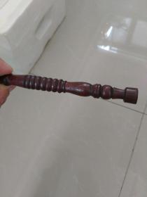 民国，红木苍蝇甩子，拂尘〈把〉，长约26㎝