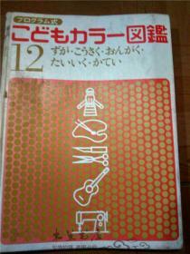 原版日本日文书 プログラム式  こどもヵうー図鑑12ずが・こらさく・おんがく.たいいく・かてい 安野光雅等 讲谈社 昭和45年版 12开硬精装