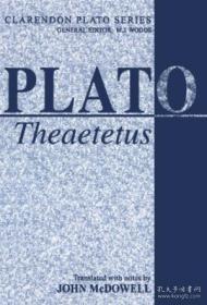 Plato's Theaetetus【英文原版 私藏 品好】