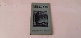 外文原版英文原版 RELIGION HENRY HOLT AND COMPANY 宗教 亨利·霍尔特公司出版 1931 稀见版本