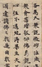 敦煌写经 /法藏 P4570/ 贤愚经卷第二降六师品第十四(残)/ 28×248厘米 /宣纸原色高清复制