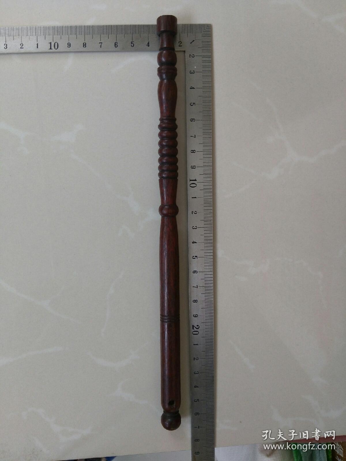 民国，红木苍蝇甩子，拂尘〈把〉，长约26㎝