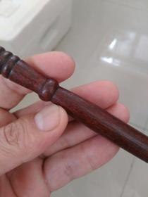 民国，红木苍蝇甩子，拂尘〈把〉，长约26㎝