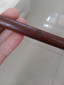 民国，红木苍蝇甩子，拂尘〈把〉，长约26㎝