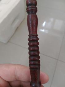 民国，红木苍蝇甩子，拂尘〈把〉，长约26㎝