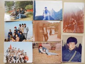 老照片【80年代，青年人旅游活动】彩色照片8张