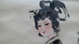 中国美术家协会名誉主席，白马画院副院长王西林“仕女”人物画