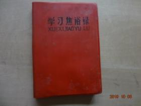 老日记本：学习焦裕禄[50开外塑封软精装，已使用]