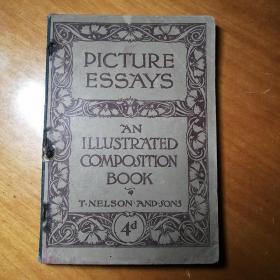 1905年版｛PICTURE ESSAYS 图解作文｝英文原版书。大量图解插图。十分珍稀！