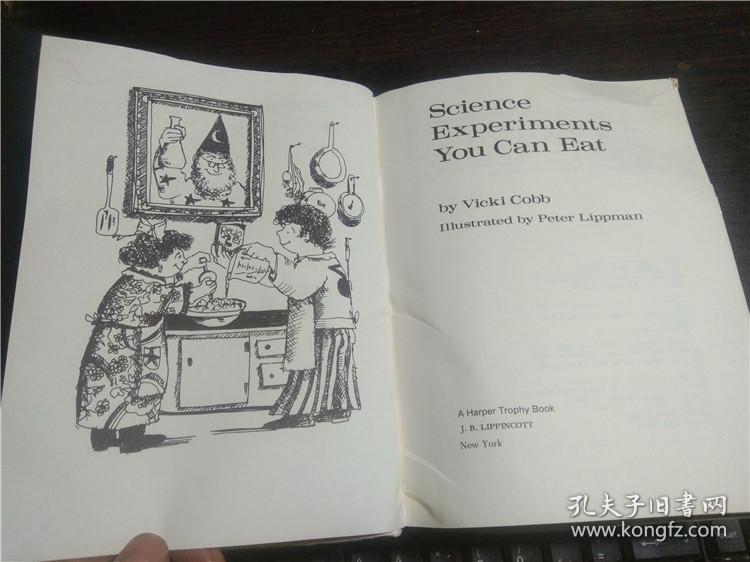 英法德意等外文原版 Science Experiments You Can Eat by Vicki Cobb 1972年 大32开硬精装