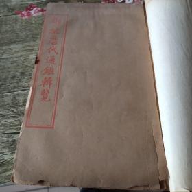 御批历代通鉴辑览，一册，品相如图，印刷很好，自然老旧，行为清代版本，具体自鉴