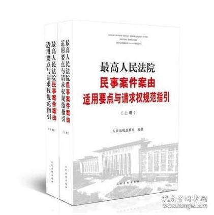 2019新版最高人民法院民事案件案由适用要点与请求权规范指引