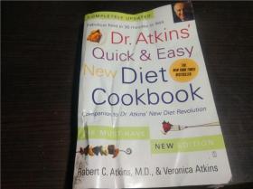 日英法德意等外文原版 DR.ATKINS'Quick& Easy NEW DIET  COOKBOOK 1997年 小16开平装